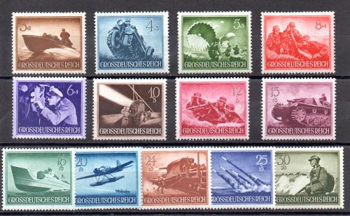 Alemania Imperio N&ordm; Yvert 791/803<br />
&nbsp;N&ordm; Michel 873/85 (**)